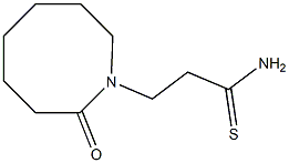 3-(2-oxoazocan-1-yl)propanethioamide Struktur