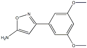 3-(3,5-dimethoxyphenyl)-1,2-oxazol-5-amine Struktur