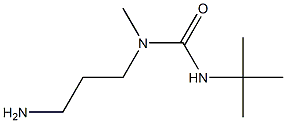 3-(3-aminopropyl)-1-tert-butyl-3-methylurea Struktur