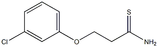 3-(3-chlorophenoxy)propanethioamide Struktur