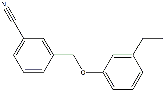 3-(3-ethylphenoxymethyl)benzonitrile Struktur