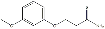 3-(3-methoxyphenoxy)propanethioamide Struktur