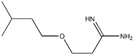 3-(3-methylbutoxy)propanimidamide Struktur