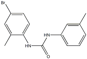 3-(4-bromo-2-methylphenyl)-1-(3-methylphenyl)urea Struktur