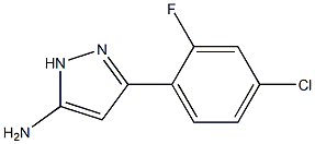 3-(4-chloro-2-fluorophenyl)-1H-pyrazol-5-amine Struktur