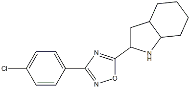 3-(4-chlorophenyl)-5-(octahydro-1H-indol-2-yl)-1,2,4-oxadiazole Struktur