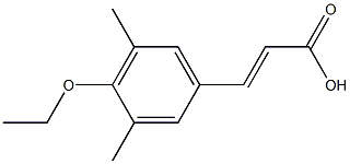 3-(4-ethoxy-3,5-dimethylphenyl)prop-2-enoic acid Struktur