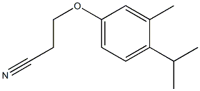 3-(4-isopropyl-3-methylphenoxy)propanenitrile Struktur