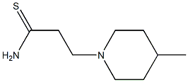 3-(4-methylpiperidin-1-yl)propanethioamide Struktur