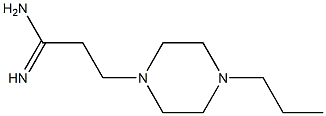 3-(4-propylpiperazin-1-yl)propanimidamide Struktur