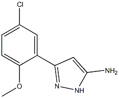 3-(5-chloro-2-methoxyphenyl)-1H-pyrazol-5-amine Struktur