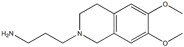 3-(6,7-dimethoxy-1,2,3,4-tetrahydroisoquinolin-2-yl)propan-1-amine Struktur