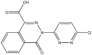 3-(6-chloropyridazin-3-yl)-4-oxo-3,4-dihydrophthalazine-1-carboxylic acid Struktur