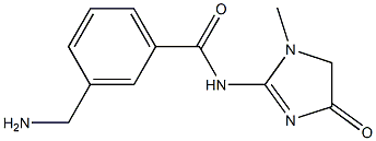 3-(aminomethyl)-N-(1-methyl-4-oxo-4,5-dihydro-1H-imidazol-2-yl)benzamide Struktur