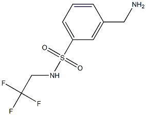 3-(aminomethyl)-N-(2,2,2-trifluoroethyl)benzenesulfonamide Struktur