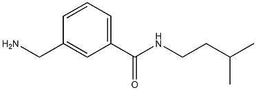 3-(aminomethyl)-N-(3-methylbutyl)benzamide Struktur