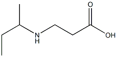 3-(butan-2-ylamino)propanoic acid Struktur