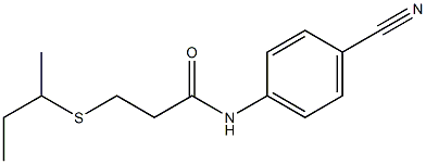 3-(butan-2-ylsulfanyl)-N-(4-cyanophenyl)propanamide Struktur