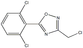 3-(chloromethyl)-5-(2,6-dichlorophenyl)-1,2,4-oxadiazole Struktur