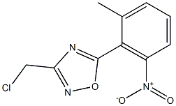 3-(chloromethyl)-5-(2-methyl-6-nitrophenyl)-1,2,4-oxadiazole Struktur