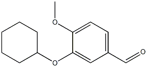 3-(cyclohexyloxy)-4-methoxybenzaldehyde Struktur