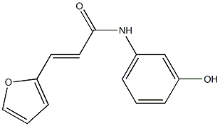 3-(furan-2-yl)-N-(3-hydroxyphenyl)prop-2-enamide Struktur