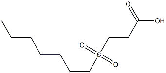 3-(heptane-1-sulfonyl)propanoic acid Struktur