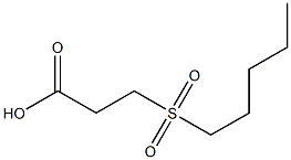 3-(pentylsulfonyl)propanoic acid Struktur