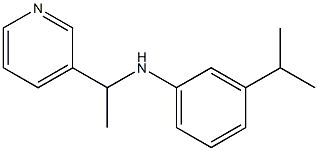 3-(propan-2-yl)-N-[1-(pyridin-3-yl)ethyl]aniline Struktur