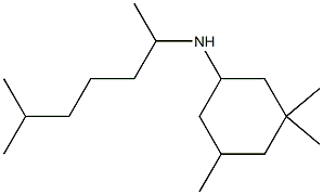 3,3,5-trimethyl-N-(6-methylheptan-2-yl)cyclohexan-1-amine Struktur