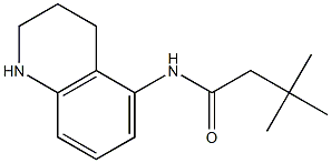 3,3-dimethyl-N-(1,2,3,4-tetrahydroquinolin-5-yl)butanamide Struktur