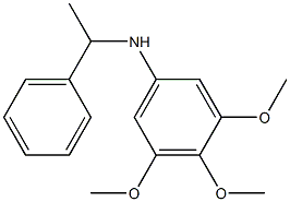 3,4,5-trimethoxy-N-(1-phenylethyl)aniline Struktur