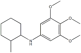 3,4,5-trimethoxy-N-(2-methylcyclohexyl)aniline Struktur