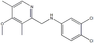 3,4-dichloro-N-[(4-methoxy-3,5-dimethylpyridin-2-yl)methyl]aniline Struktur