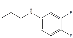 3,4-difluoro-N-(2-methylpropyl)aniline Struktur