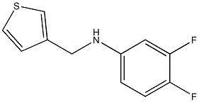 3,4-difluoro-N-(thiophen-3-ylmethyl)aniline Struktur