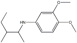 3,4-dimethoxy-N-(3-methylpentan-2-yl)aniline Struktur