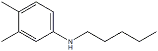 3,4-dimethyl-N-pentylaniline Struktur