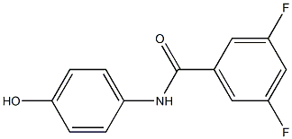 3,5-difluoro-N-(4-hydroxyphenyl)benzamide Structure