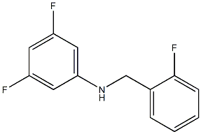 3,5-difluoro-N-[(2-fluorophenyl)methyl]aniline Struktur