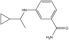 3-[(1-cyclopropylethyl)amino]benzamide Struktur