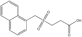 3-[(1-naphthylmethyl)sulfonyl]propanoic acid Struktur