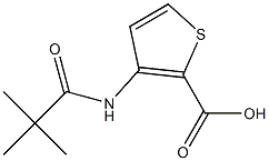 3-[(2,2-dimethylpropanoyl)amino]thiophene-2-carboxylic acid Struktur