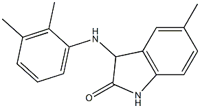 3-[(2,3-dimethylphenyl)amino]-5-methyl-2,3-dihydro-1H-indol-2-one Struktur