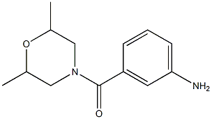 3-[(2,6-dimethylmorpholin-4-yl)carbonyl]aniline Struktur