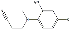 3-[(2-amino-4-chlorophenyl)(methyl)amino]propanenitrile Struktur