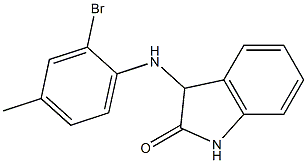 3-[(2-bromo-4-methylphenyl)amino]-2,3-dihydro-1H-indol-2-one Struktur