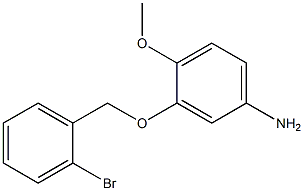 3-[(2-bromobenzyl)oxy]-4-methoxyaniline Struktur