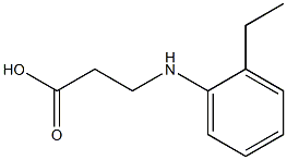 3-[(2-ethylphenyl)amino]propanoic acid Struktur