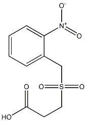 3-[(2-nitrobenzyl)sulfonyl]propanoic acid Struktur